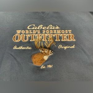 Vintage Points North Cabelas deer hunting Crewneck sweater shirt size 2x